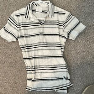 Billy Reid Polo, black and white stripes
